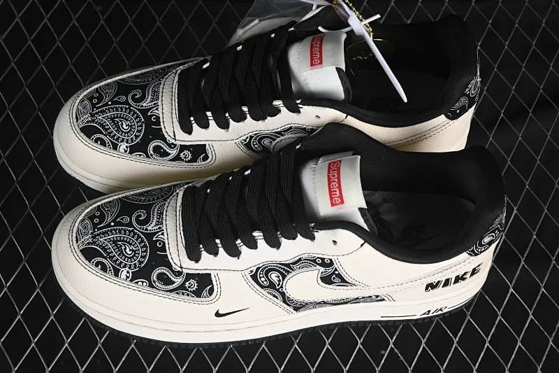 All Categories Nk Air Force 1 Air Force Series Nk Air Force 1 Low Air Force Low Nike Air Force 1'07 Low Cashew Flower Classic White and Black Air Force One Low Casual Shoes ZD1988-005